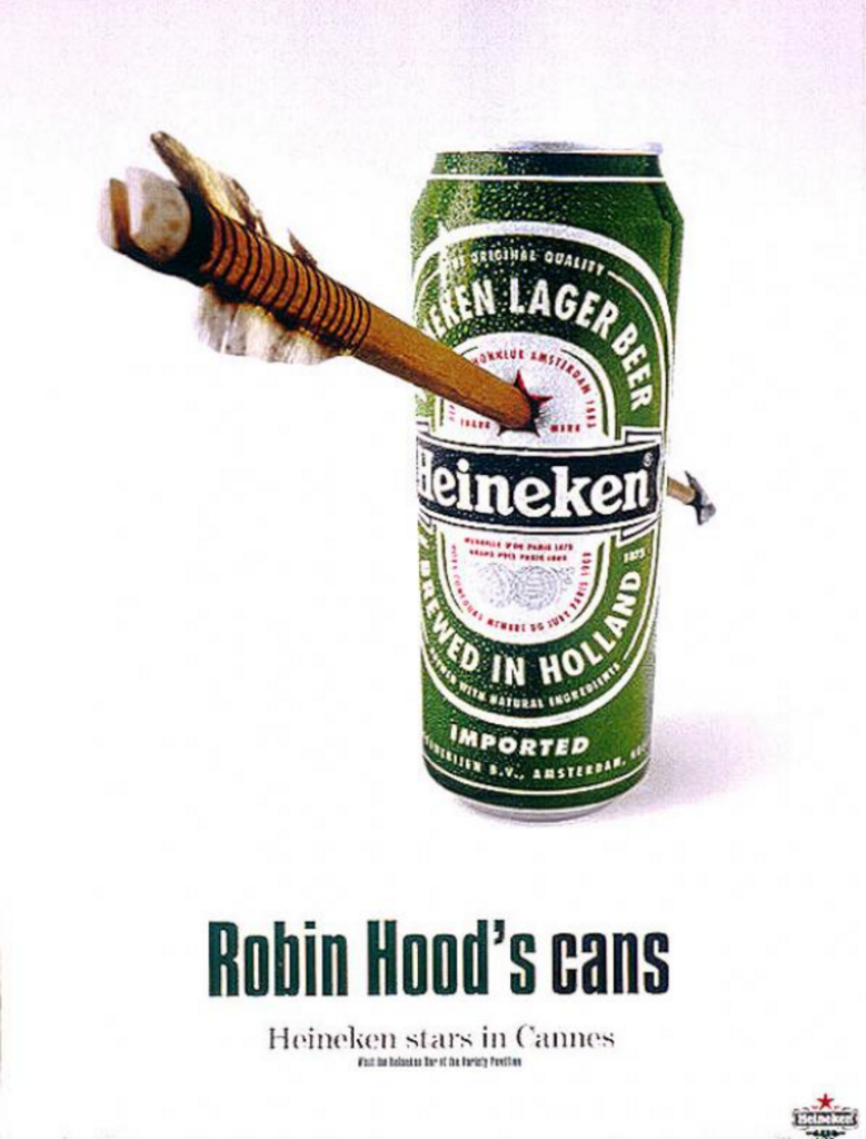 Robin Hood's Heineken Cans Ad