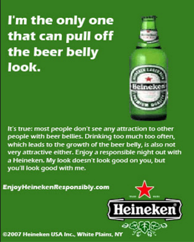 Funny Proud Beer Belly Heineken Ad